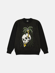 LEON SKULL PALM SWEATER