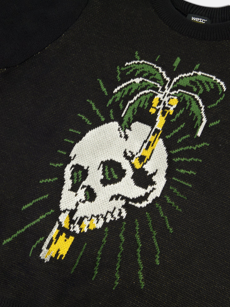 LEON SKULL PALM SWEATER