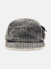 CORDUROY PANEL BLOCK CAMPER HAT