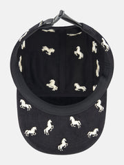 CORDUROY CAMPER HAT WILD HORSES EMBROIDERY